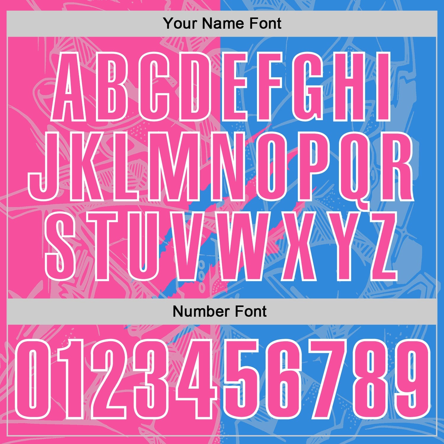 Custom Graffiti Pattern Pink Powder Blue-White 3D Scratch Performance Polo Shirt