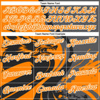 Custom Black Bay Orange Steel Gray-White 3D Pattern Design Animal Wolf And Splash Performance Polo Shirt