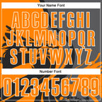 Custom Black Bay Orange Steel Gray-White 3D Pattern Design Animal Wolf And Splash Performance Polo Shirt