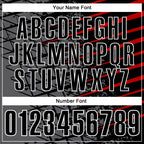 Custom Black Steel Gray Red-White 3D Pattern Design Grid And Fragment Art Performance Polo Shirt