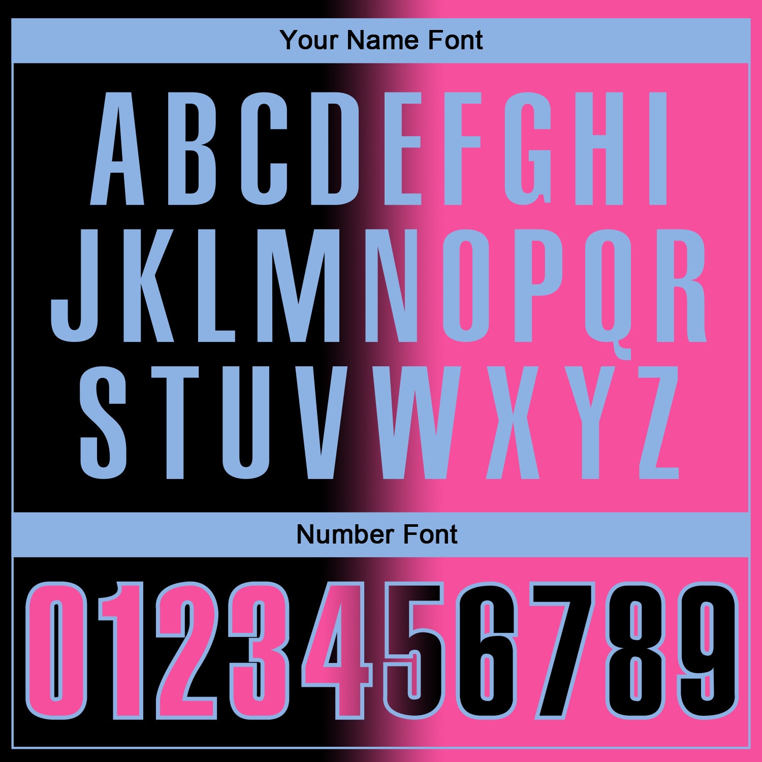 Custom Black Pink-Light Blue 3D Gradient Fashion Performance Polo Shirt