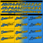 Custom Powder Blue Yellow-Black 3D Gradient Fashion Performance Polo Shirt