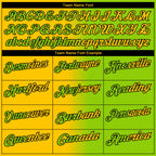 Custom Neon Green Yellow-Black 3D Gradient Fashion Performance Polo Shirt