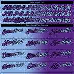 Custom Purple Light Blue-Black 3D Gradient Fashion Performance Polo Shirt