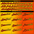 Custom Orange Yellow-Black 3D Gradient Fashion Performance Polo Shirt