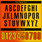 Custom Orange Yellow-Black 3D Gradient Fashion Performance Polo Shirt