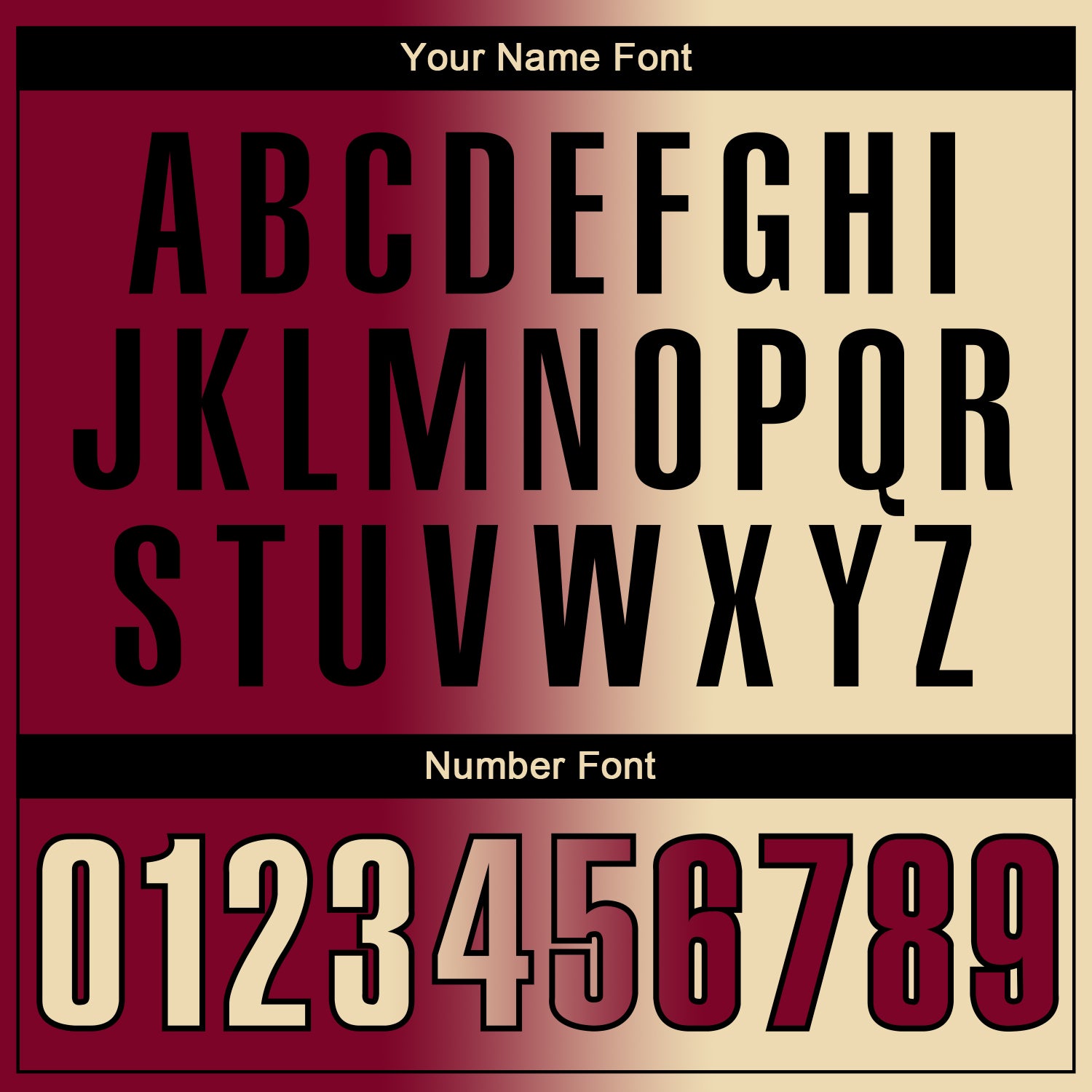 Custom Maroon Cream-Black 3D Gradient Fashion Performance Polo Shirt