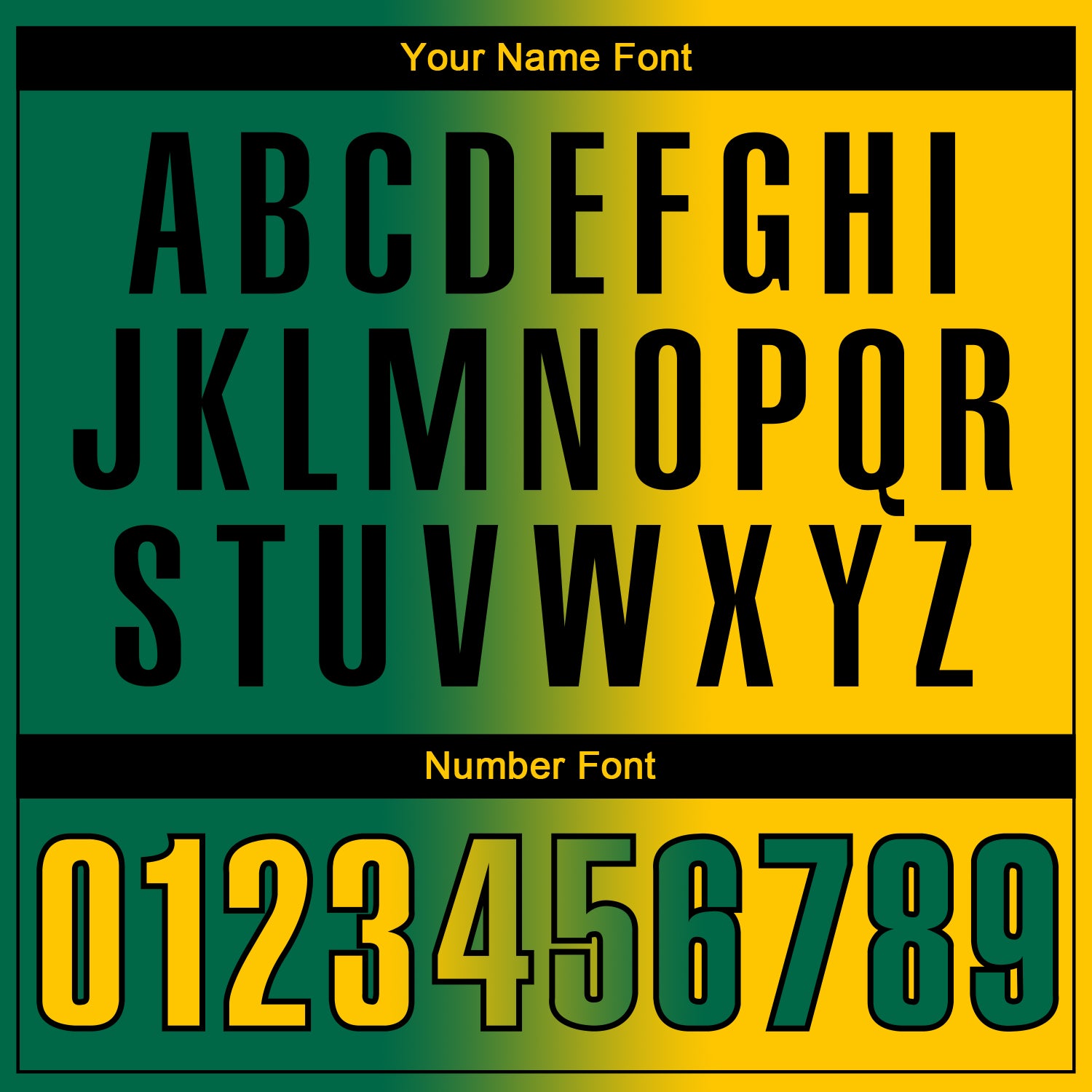 Custom Kelly Green Yellow-Black 3D Gradient Fashion Performance Polo Shirt