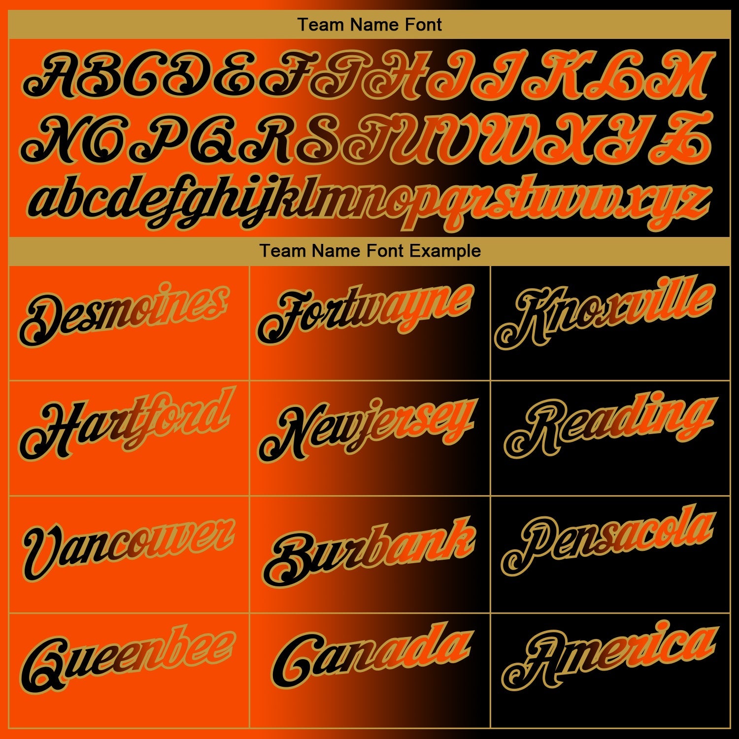 Custom Black Orange-Old Gold 3D Gradient Fashion Performance Polo Shirt