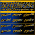 Custom Black Royal-Gold 3D Gradient Fashion Performance Polo Shirt