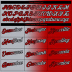 Custom Red Gray-Black 3D Gradient Fashion Performance Polo Shirt