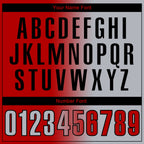 Custom Red Gray-Black 3D Gradient Fashion Performance Polo Shirt