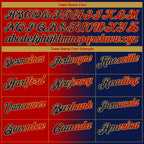 Custom Navy Red-Old Gold 3D Gradient Fashion Performance Polo Shirt