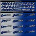 Custom Royal Gray-Black 3D Gradient Fashion Performance Polo Shirt