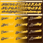 Custom Brown Gold-Cream 3D Gradient Fashion Performance Polo Shirt