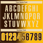 Custom Brown Gold-Cream 3D Gradient Fashion Performance Polo Shirt