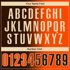 Custom Brown Orange-Cream 3D Gradient Fashion Performance Polo Shirt