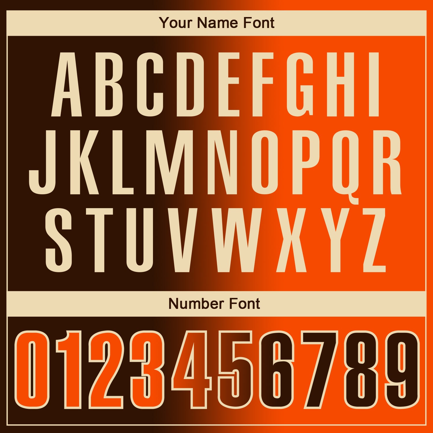 Custom Brown Orange-Cream 3D Gradient Fashion Performance Polo Shirt