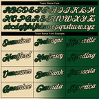 Custom Green Cream-Black 3D Gradient Fashion Performance Polo Shirt