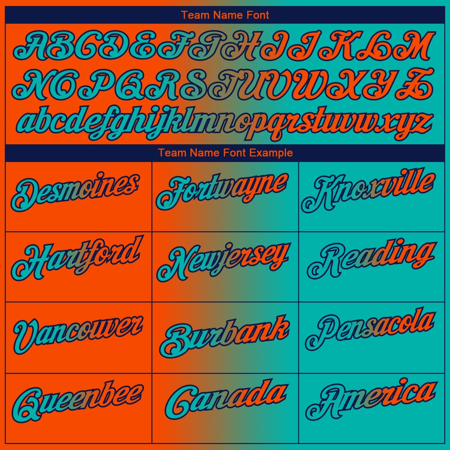 Custom Aqua Orange-Navy 3D Gradient Fashion Performance Polo Shirt