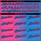 Custom Powder Blue Pink-Black 3D Gradient Fashion Performance Polo Shirt