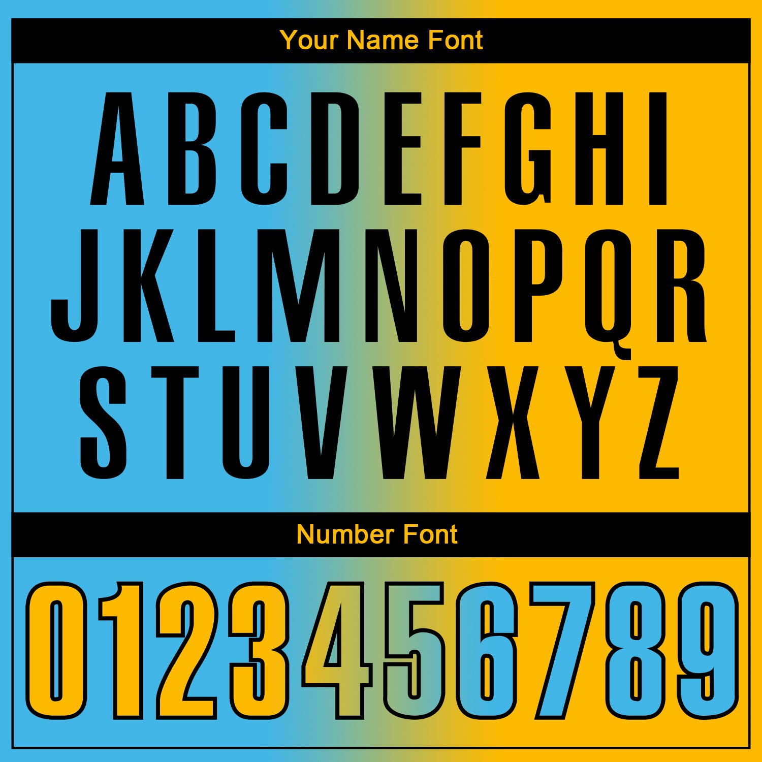 Custom Sky Blue Gold-Black 3D Gradient Fashion Performance Polo Shirt