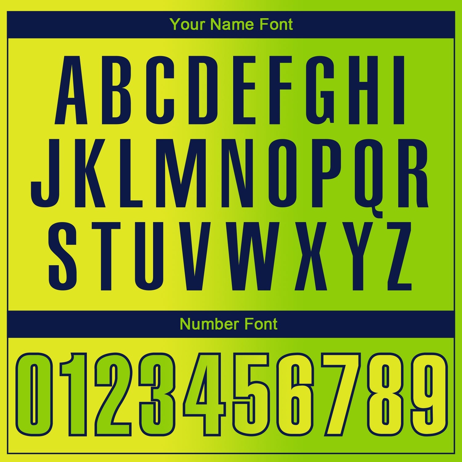 Custom Neon Yellow Neon Green-Navy 3D Gradient Fashion Performance Polo Shirt