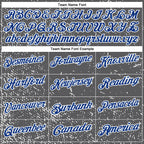 Custom Steel Gray Royal-White 3D Pattern Design Dark Blue Ribbon Colorectal Cancer Awareness Colon Fight CRC Performance Polo Shirt