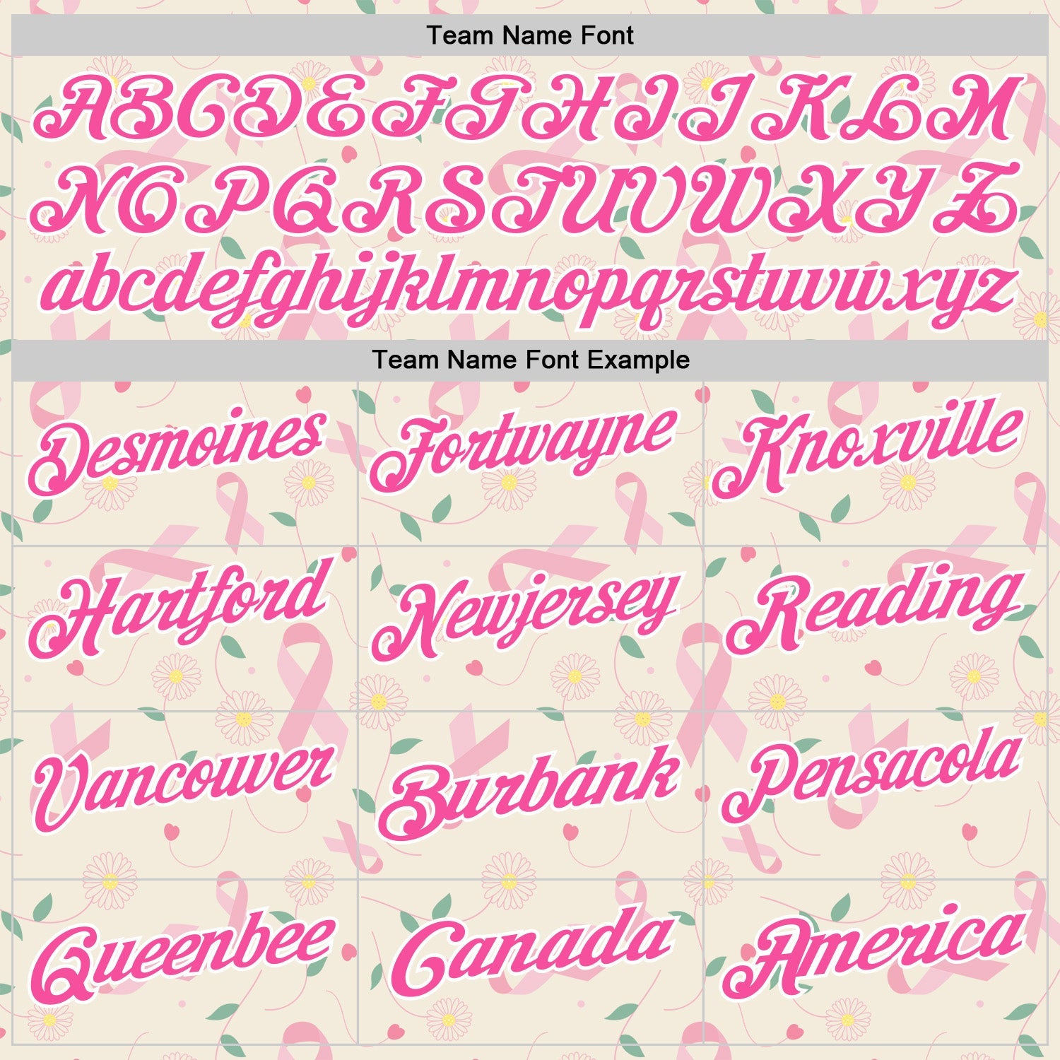 Custom Cream Pink-White 3D Pink Ribbon Breast Cancer Awareness Floral Performance Polo Shirt