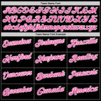 Custom Black Pink-White 3D Pink Ribbon Breast Cancer Awareness Performance Polo Shirt