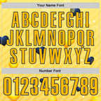 Custom Gold Navy 3D Pattern Design Yellow Ribbon Bone Cancer Awareness Performance Polo Shirt