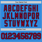 Custom Powder Blue Maroon-Black Authentic Basketball Jersey