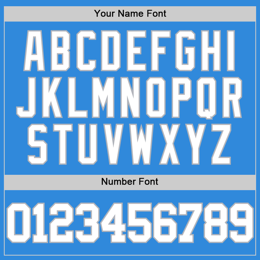 Custom Powder Blue White-Gray Authentic Basketball Jersey