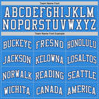 Custom Powder Blue White-Navy Authentic Basketball Jersey