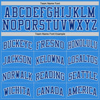 Custom Powder Blue Royal-White Authentic Basketball Jersey