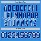 Custom Powder Blue Royal-White Authentic Basketball Jersey