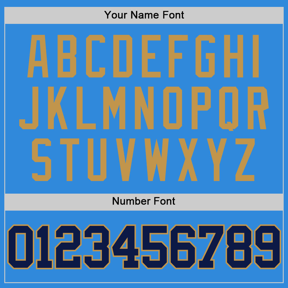 Custom Powder Blue Navy-Old Gold Authentic Basketball Jersey