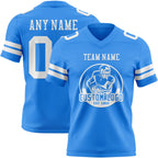 Custom Powder Blue White Authentic Football Jersey