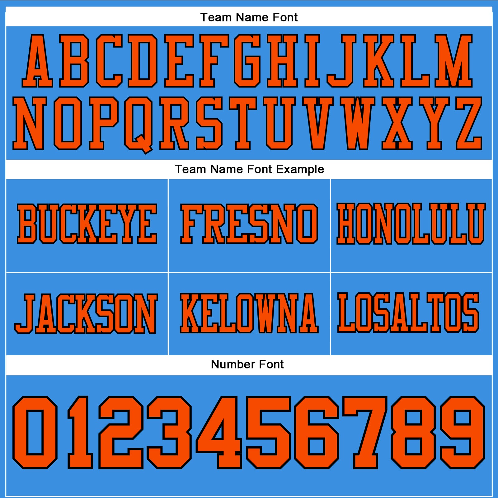 Custom Powder Blue Orange-Black Authentic Football Jersey