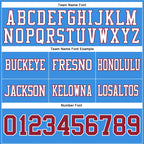 Custom Powder Blue Cardinal-White Authentic Football Jersey