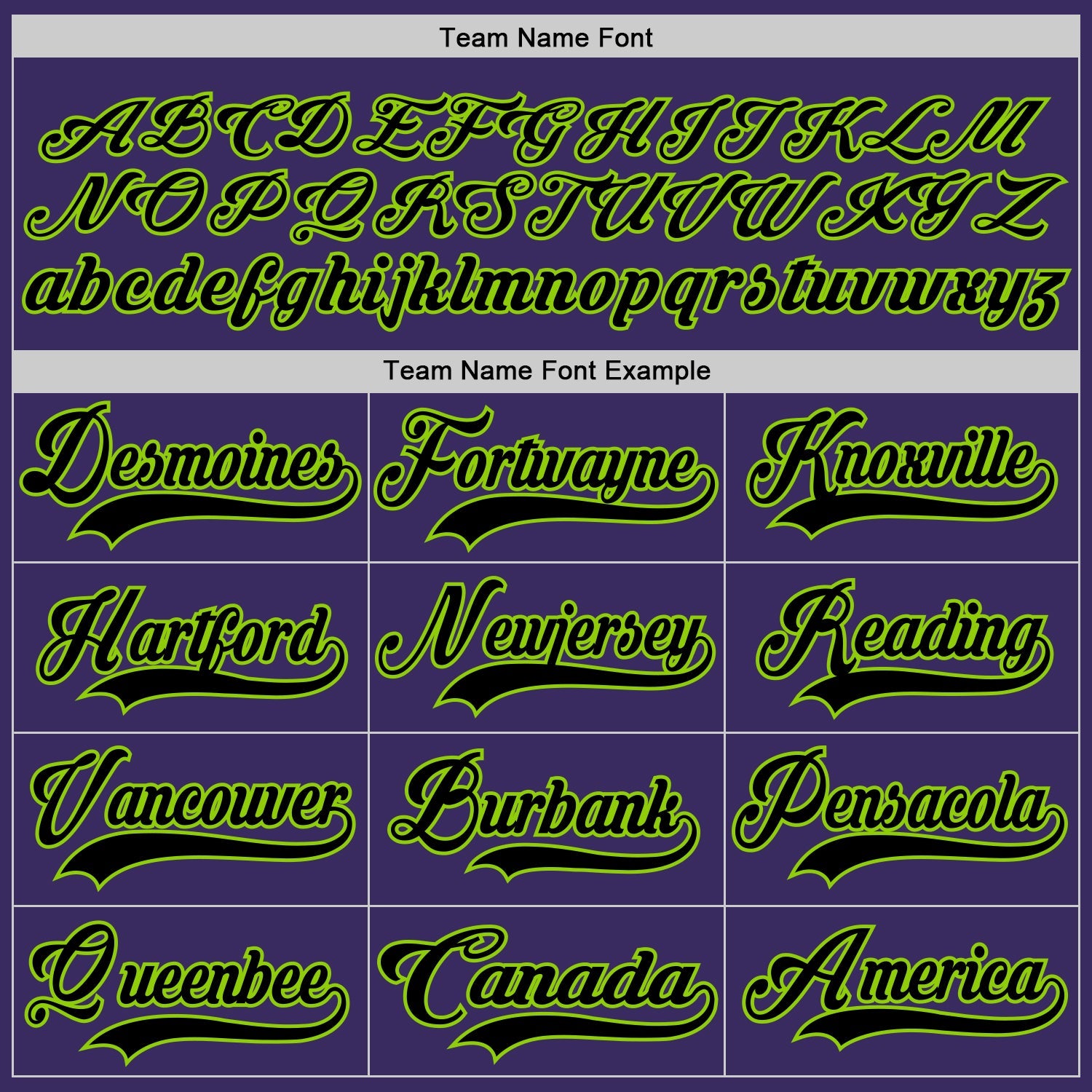 Custom Purple Black-Neon Green Hockey Jersey