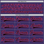 Custom Purple Black-Pink Hockey Jersey