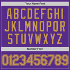 Custom Purple Old Gold Authentic Throwback Basketball Jersey