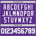 Custom Purple White-Gray Authentic Throwback Basketball Jersey