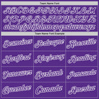 Custom Purple White Authentic Throwback Basketball Jersey