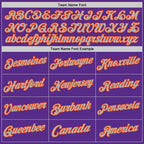 Custom Purple Orange-Gray Authentic Throwback Basketball Jersey