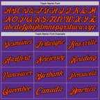 Custom Purple Black-Orange Authentic Throwback Basketball Jersey