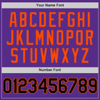 Custom Purple Black-Orange Authentic Throwback Basketball Jersey