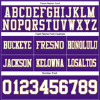 Custom Purple White-Old Gold Authentic Football Jersey