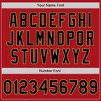 Custom Stitched Red Black-Old Gold Baseball Pullover Sweatshirt Hoodie